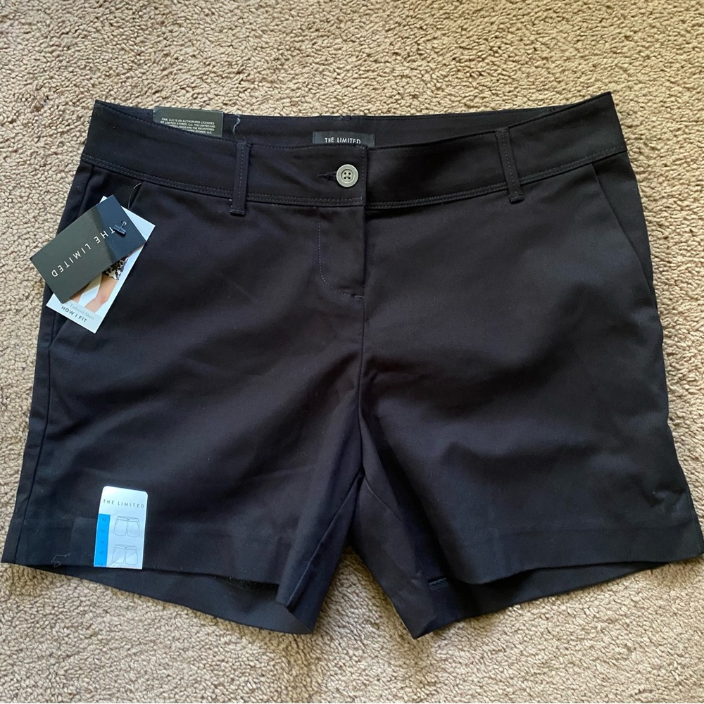The Limited Black Bermuda Shorts Classic Mid-Length